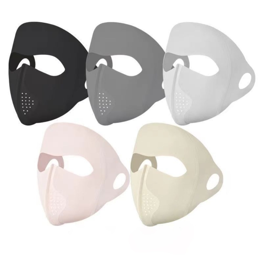 Sports Mask Breathable - 春夏アウトドアスポーツ用通気性アイスシルクマスク UVカット 跡がつかないライディングフェイスマスク フェイスベール