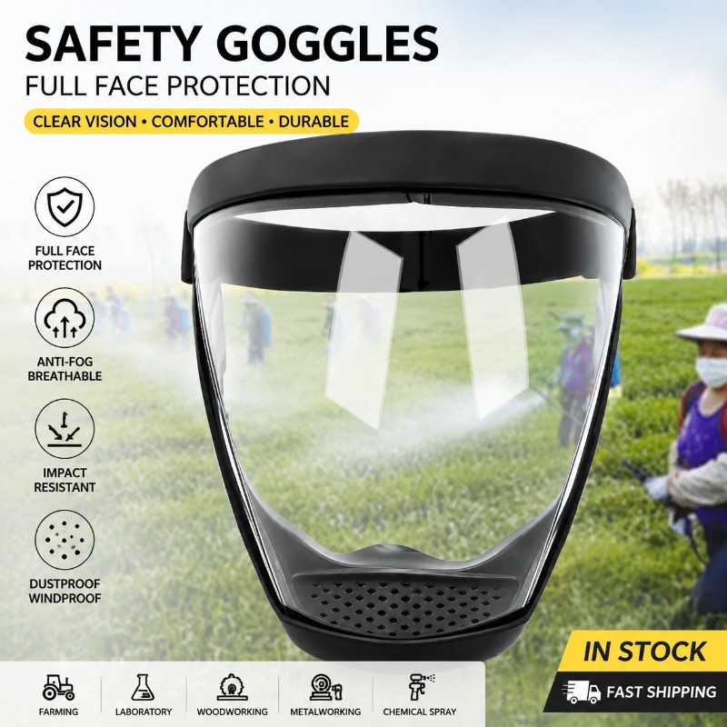 Anti Pollution Mask - 防毒マスク 防曇保護マスク 防塵・防滴仕様 スポーツ、サイクリング、作業、研磨、除草、草刈り用