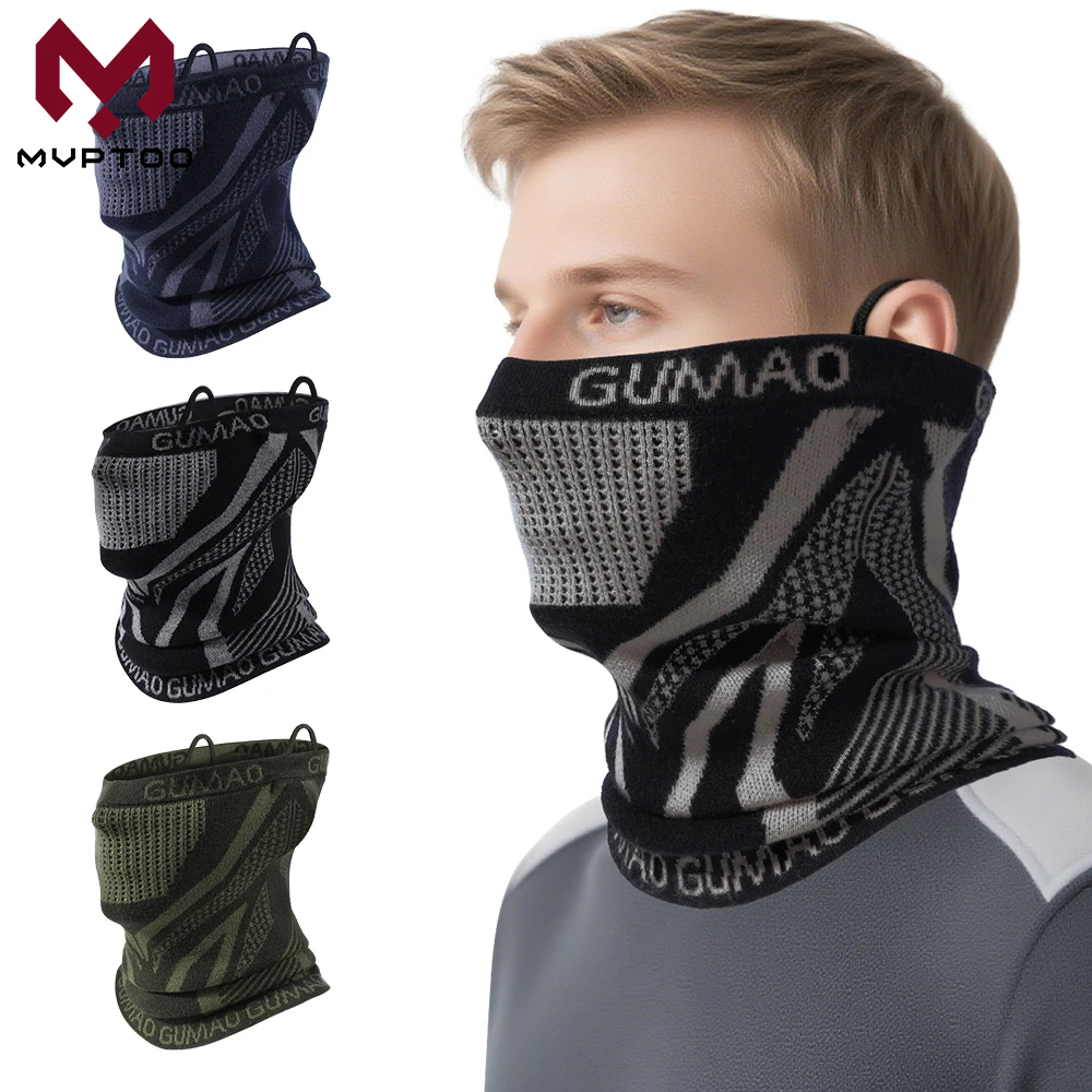 Respirator Half Face - 冬用バンダナネックウォーマーゲートルスキー防風ハーフフェイスカバーサーマルスポーツランニングサイクリングハイキングスノーボードマスクスカーフメンズ