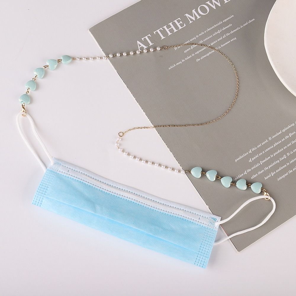 Mask Chain Holder - マスクストラップ、リーディンググラスホルダー、アイウェアアクセサリー、メガネチェーンクリップ、ビーズチェーン、メガネストラップ、サングラスストラップ