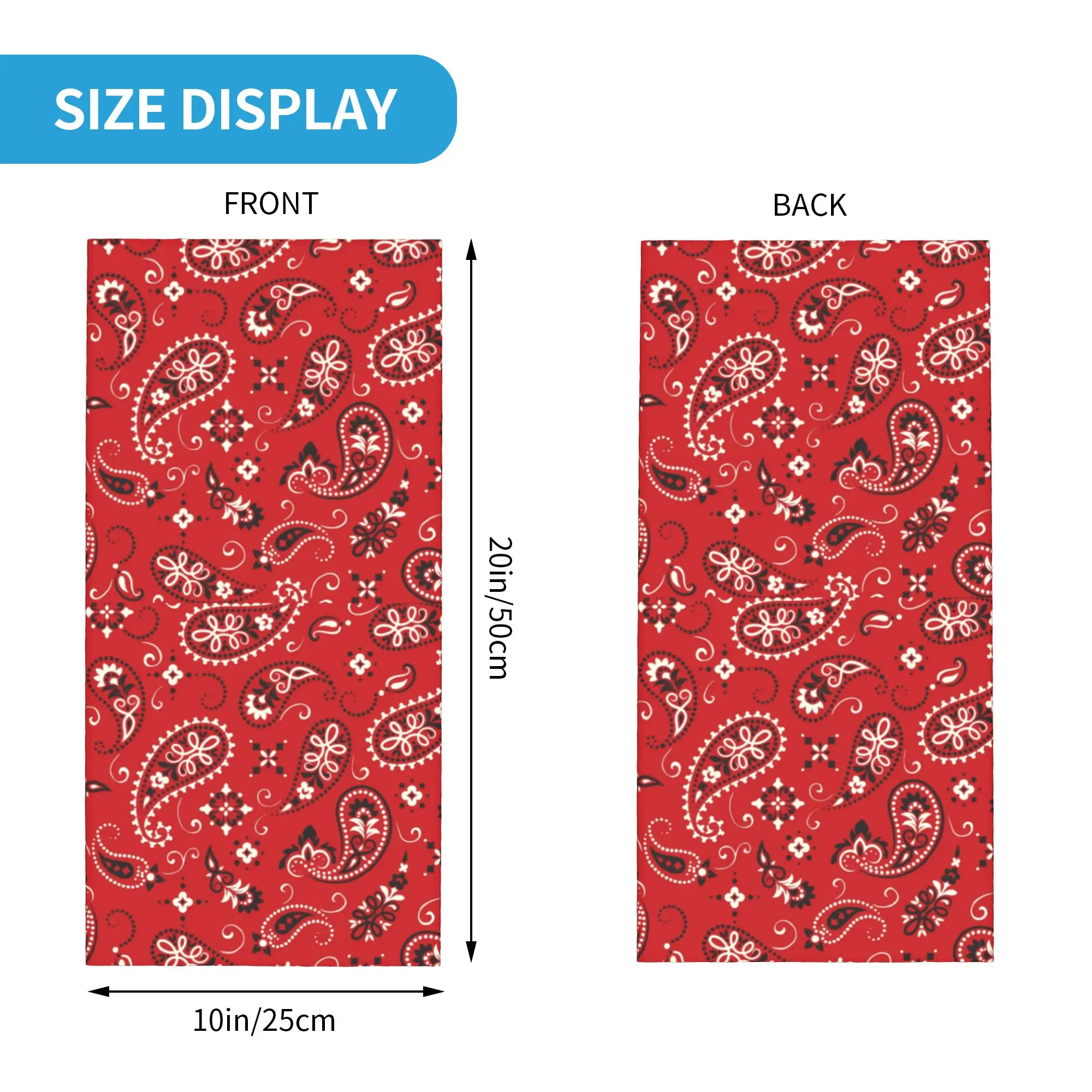 新しい赤いバンダナ、バンダナネックゲイター、UVカットフェイ - Neck Gaiter Face Cover のレビューと価格