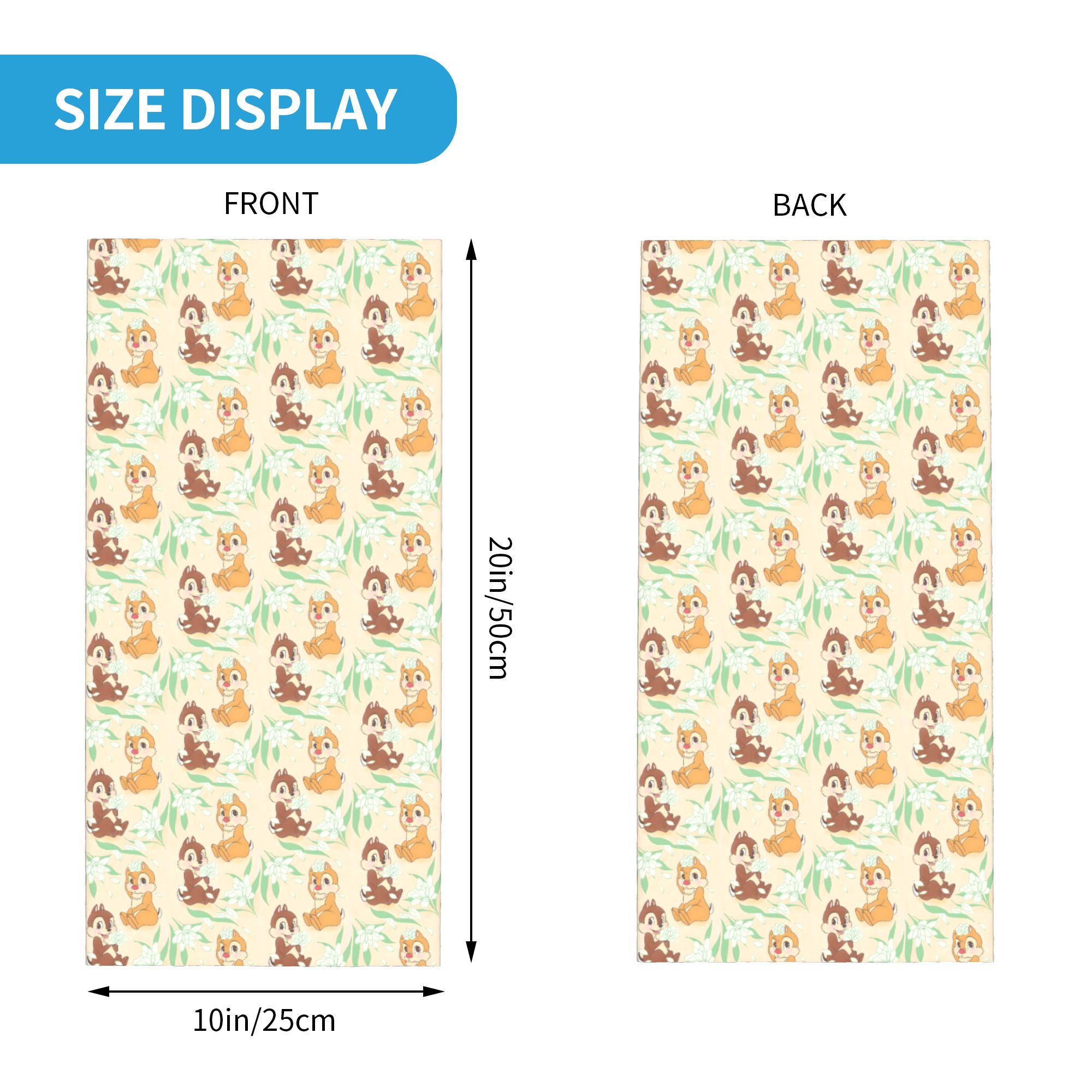 カスタムキュートC-チップとD-デールバンダナネックウォーマ - Neck Gaiter Face Cover のレビューと価格
