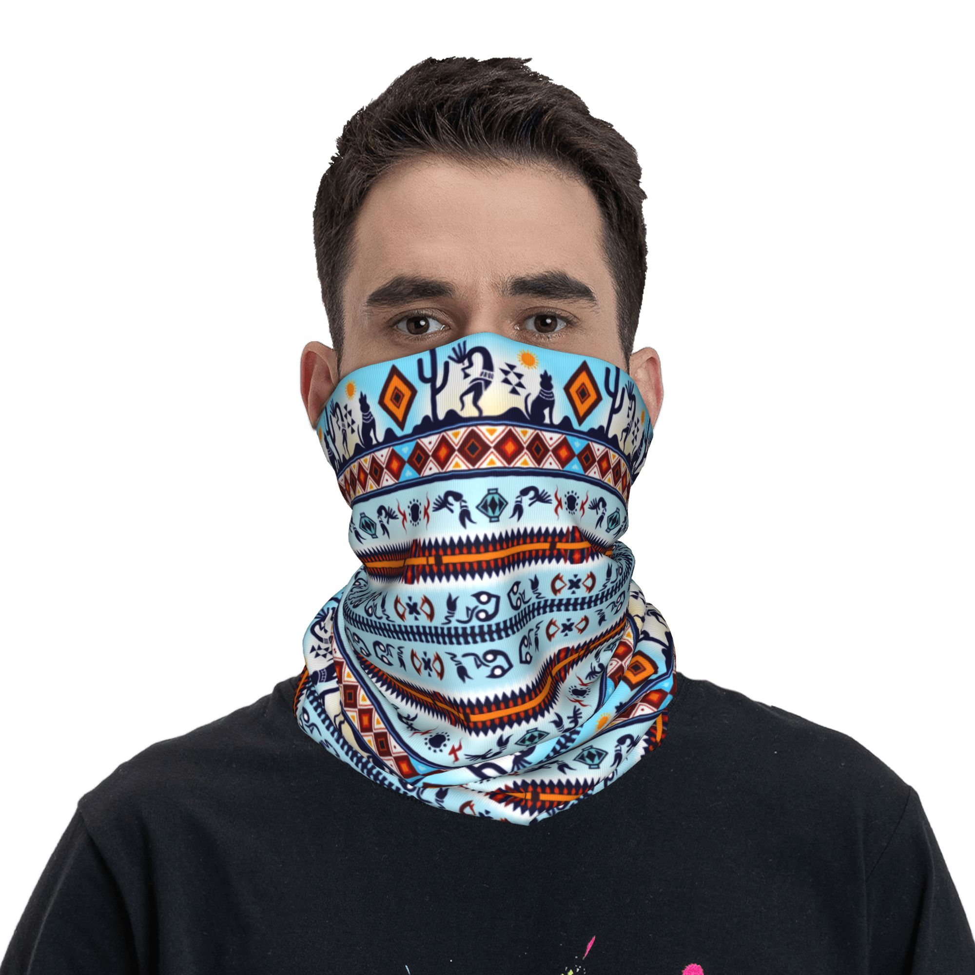 カスタムココペリ・ホホカム宝物バンダナネックゲイターUVカッ - Neck Gaiter Face Cover のレビューと価格